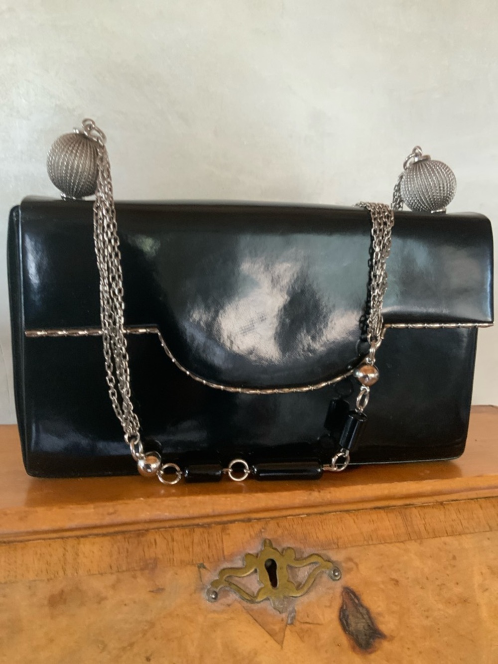 Cesare Piccini x Charles Jourdan Vintage Patent Shoulder Bag - Picture 4 of 16
